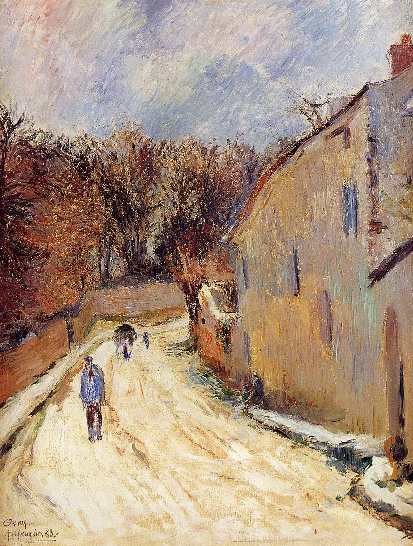 Osny, rue de Pontoise, Inverno